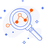 Magnifying glass illustration