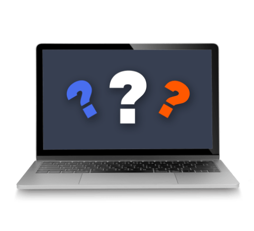 Question Mark Laptop Image